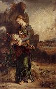 Gustave Moreau Thracian Girl Carrying the Head of Orpheus on His Lyre oil painting picture wholesale